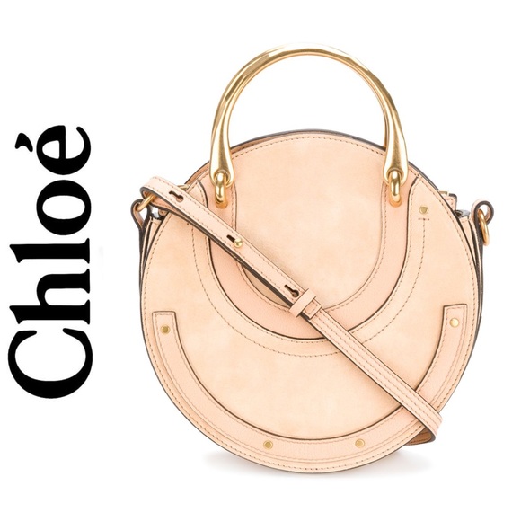 Chloe Handbags - Chloe Small Pixie Round Bag in Biscuit Pink